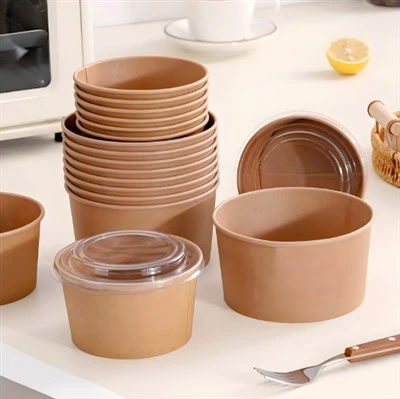 500ml kraft wonn bòl salad